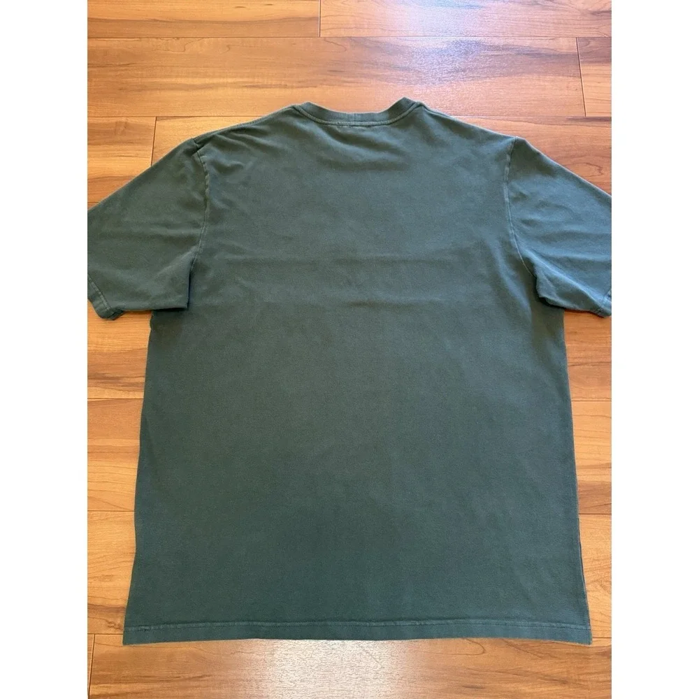 Vintage Nike Shirt Short Sleeve Y2K Stripe Embroidered Swoosh Black Men's XL - Picture 5 of 8